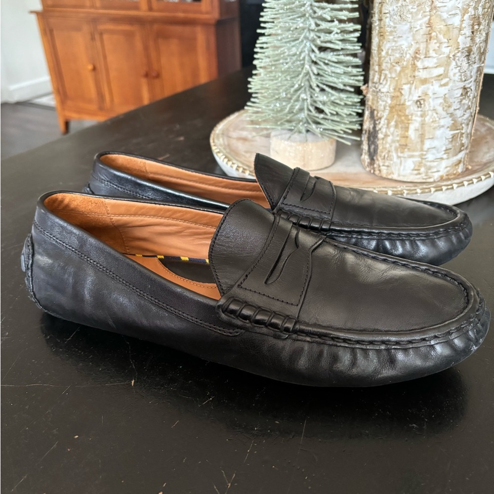 Black Leather Loafers